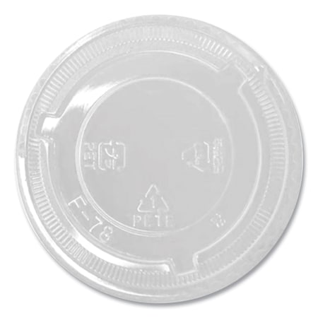 Karat PET Lids, Fits 8 oz to 10 oz Cold Cups, No Hole Flat Lid, Clear, 1000PK C-KC78TS-NH